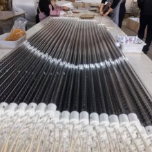 碳纖維加熱管紅外線烤漆房燒烤爐發熱管烘干機加熱棒石英管電熱管