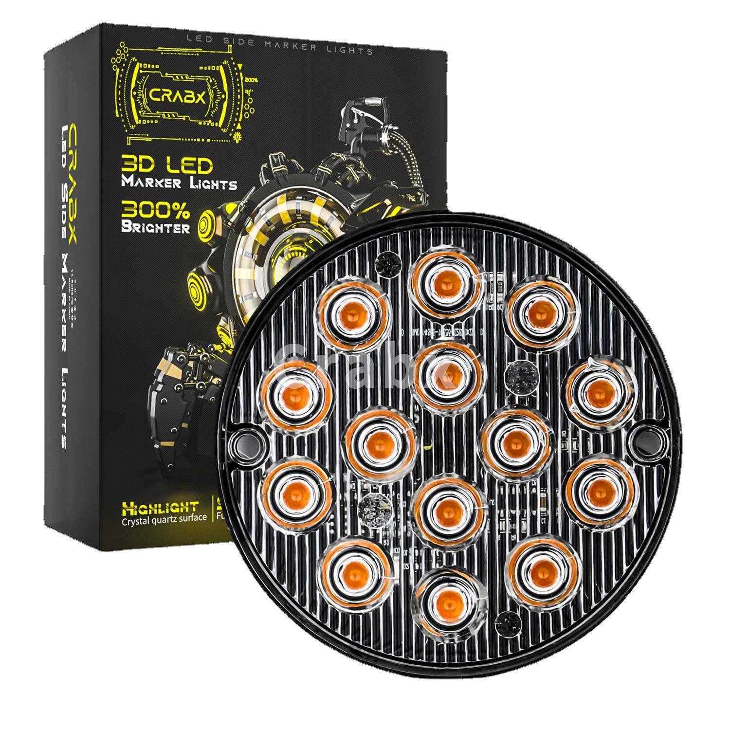 DC сверхтонкая круглая грузовик LED-индикатор лампа ногти sequins мигание свет 24В