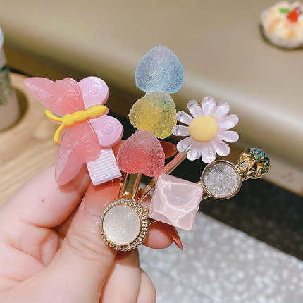 Korean version of summer new children's hairpins girls' hairpins baby cute fruit clips headwear hair accessories wholesale