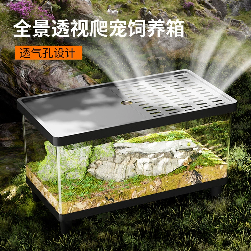 Коробка для разведения рептилий, ящерица, рокарий, геккон, коробка для разведения, акриловая коробка-отшельник, краб, паук, ящерица, прозрачная, высокой четкости, полностью прозрачная
