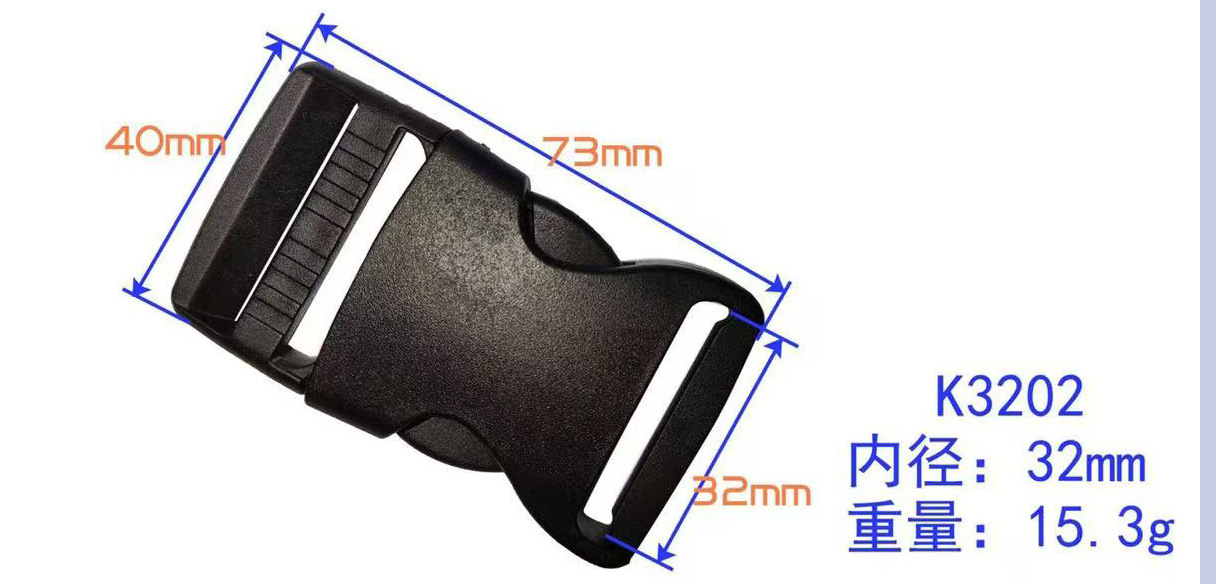 Zhengxin hebilla de plástico de alta calidad hebilla bolsa accesorios mochila hebilla ajustable hebilla femenina POM material hebilla de la cintura