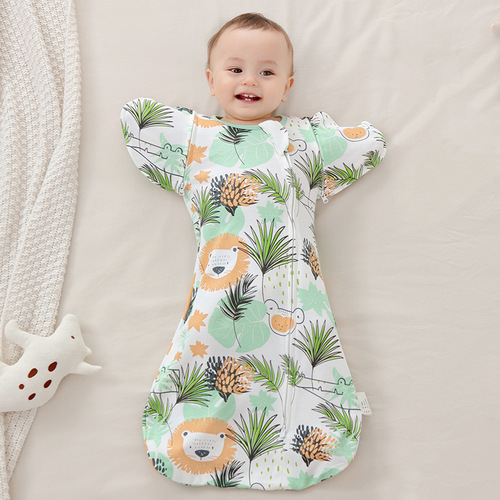 Baby sleeping bag swaddle surrender style children's sleeping bag baby anti-jump hug quilt swaddle bionic dual-use baby products