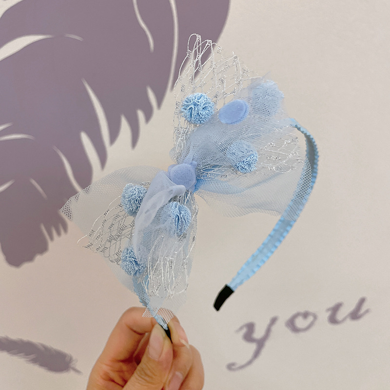 Kid's Simple Style Bow Knot Gauze Hair Band display picture 3