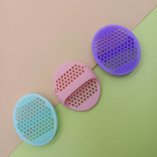 Newborn Baby Bath Soft Brush Silicone Face Brush Pore Cleaner Baby Bath Head Cleaning Shampoo Brush