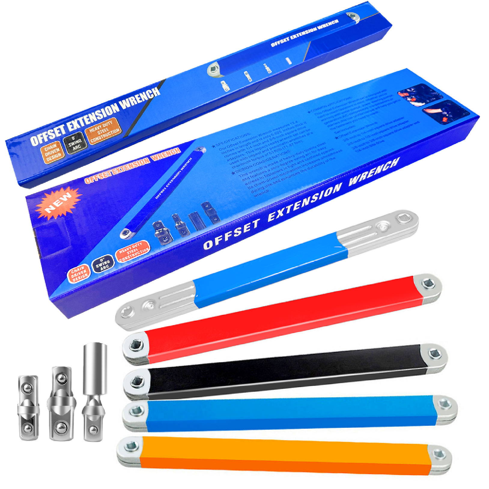 芸贝棘轮延长扳手offset Extension wrench多功能通用可调节扳手