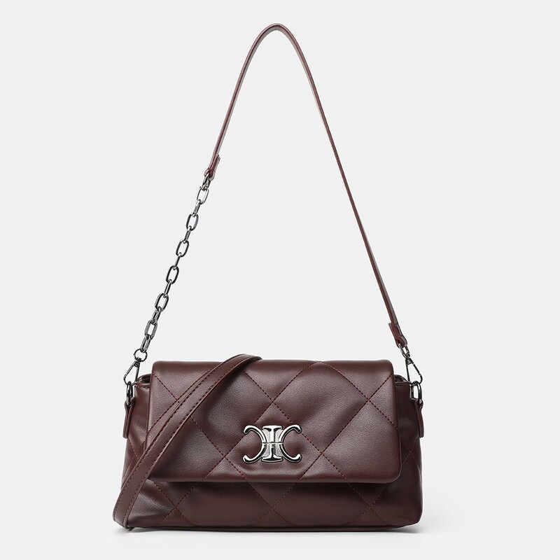 2025 New Autumn and Winter Quilted Chain Bag Women's Accessible Luxury Cross-Body Bag Commuter Armpit Bag High-End Fashion Soft Leather Bag