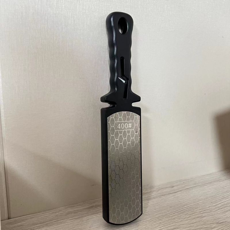 Rojo y negro afilador de cuchillo artefacto afilador rápido afilador de cuchillo estandante piedra afiladora pipa afiladora doméstica barra afiladora fábrica al por mayor envío