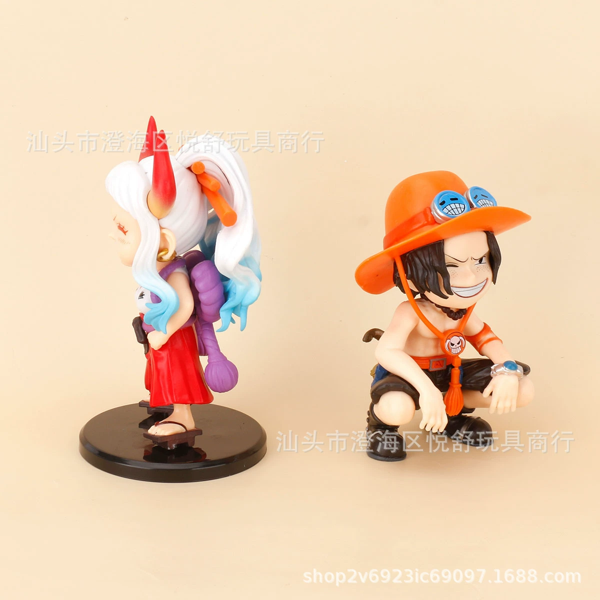 Q версия модная игрушка GK Ace фигура серия сидячая поза One Piece смеющийся Ace Yamato кукла модель автомобиля украшения