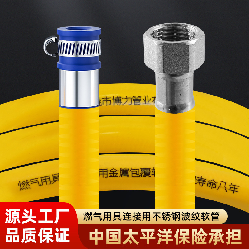 Household Natural Gas Pipe, Liquefied Gas Pipe, Gas Pipe, Gas Cylinder, Stove Connection Pipe, Metal Flexible Hose, Explosion-Proof