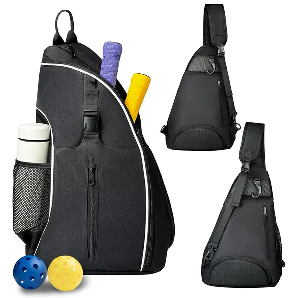 Sports-specific single-shoulder tennis bag with integrated hook design, convenient for commuting, durable, suitable for training and gym racket storage