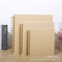 亚马逊爆款线圈DIY相册 卡簧翻页 剪贴簿照片收纳纪念本 影集