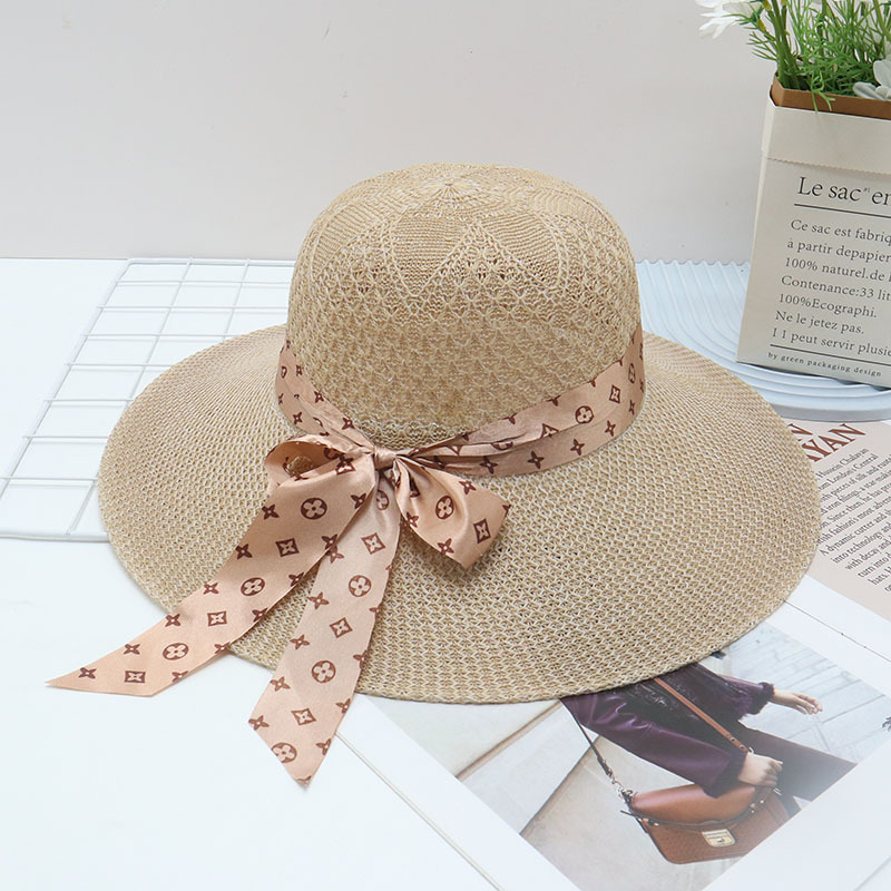 Sombrero de paja para mujer, UV, playa