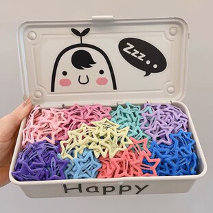 Children's side clip bangs clip star hair clip bb clip white k silver hair clip five-pointed star hair accessories wholesale