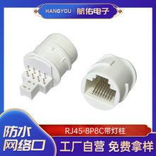��ˮ�W�j�B����RJ45��оĸ��PCB���ʽDIP�����O�ؽӿ�8P8C���^