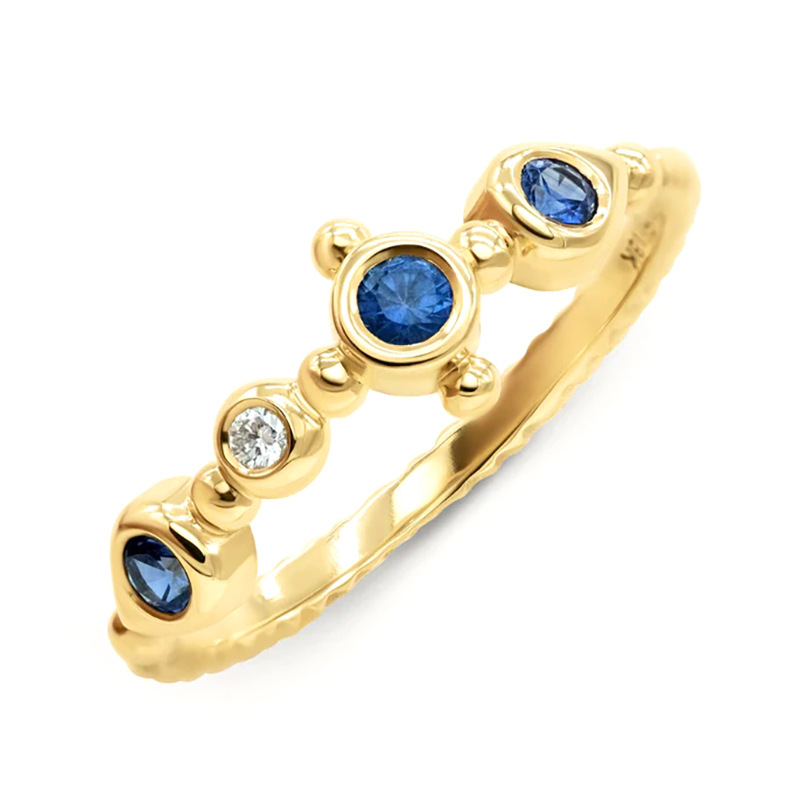 Daily Occasion 925 Sterling Silver Material 925 Sterling Silver Artificial Diamond Round Rings