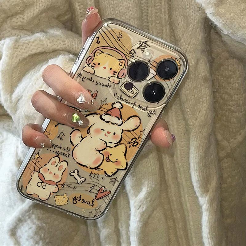 Christmas Music Puppy Suitable for Apple 16Promax Mobile Phone Case Iphone15 Transparent 14 Fun 13 Soft Shell 12 Christmas Music Puppy Suitable for Apple 16Promax Mobile Phone Case Iphone15 Transparent 14 Fun 13 Soft Shell 12