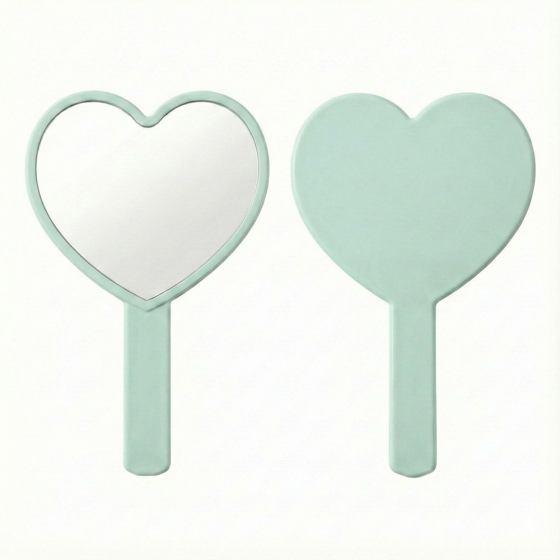 Love handle mirror [green] 10.5*17cm