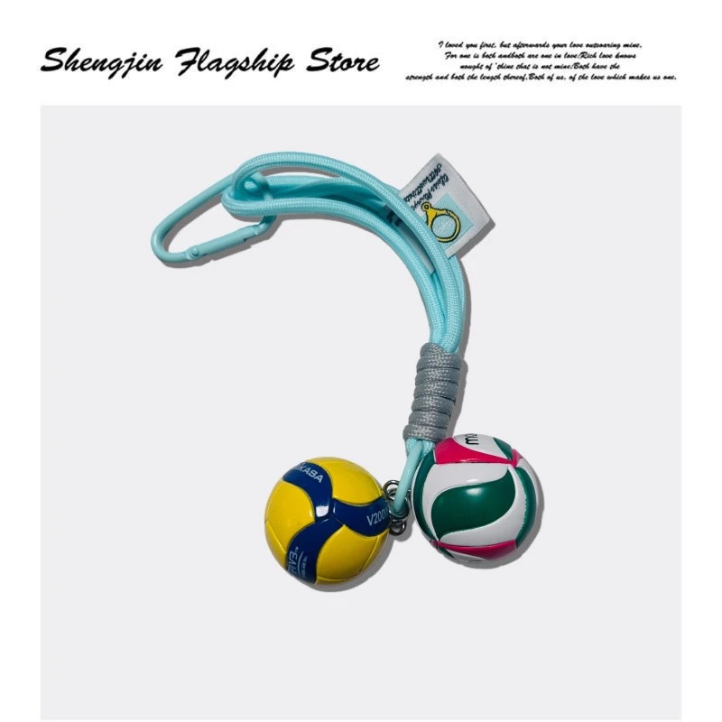 Keychain original de voleibol bolso creativo colgantes chinos mujeres y hombres mikasa fila mini recuerdos premios concurso