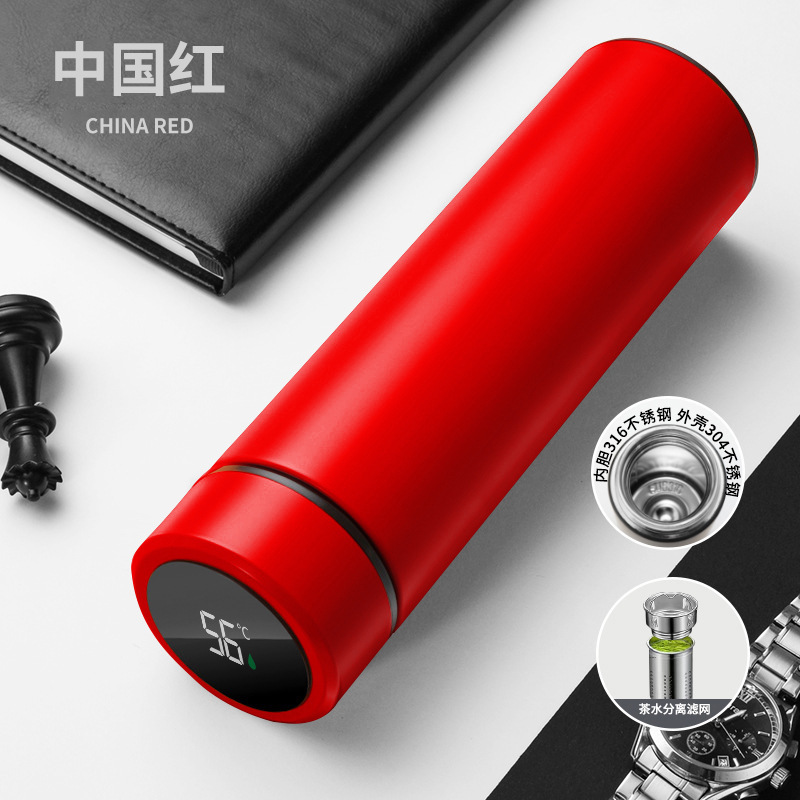 保温カップ卸売 スマートスクリーン表示 二重構造316ステンレス 大容量水筒 男女兼用 高品質保温水筒|undefined