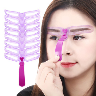 Four-generation eyebrow card handheld wearing three-dimensional thrush card ladies eyebrow stickers beginners full set of 8 eyebrow thrush auxiliary
