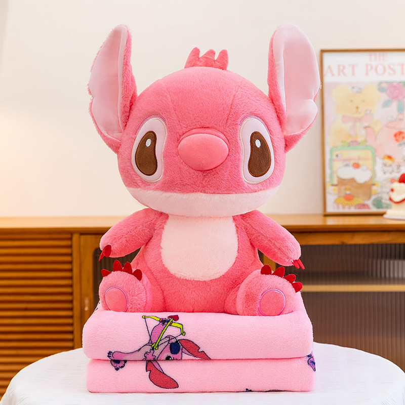 Manta de aire acondicionado de dibujos animados, almohada, edredón, almohada de siesta multifuncional dos en uno, venta directa de fábrica, comercio exterior al por mayor