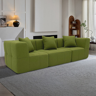 Cream Style Marshmallow Sofa Free Combination Small Apartment Internet Celebrity Compressed Vacuum Fabric Cross-Border Living Room Sofa
