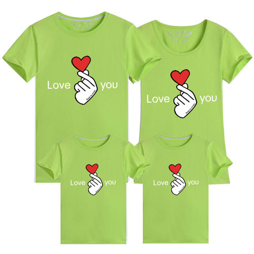 lovebixin family portrait parent-child outfit family of four cute outfit event 23 new short-sleeved class clothes trend