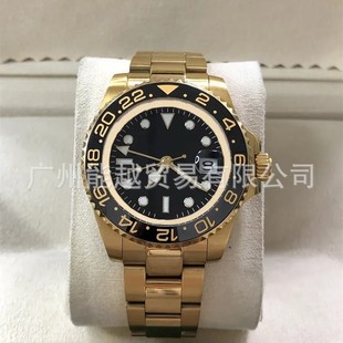 Foreign Trade Cross-Border Dunhuang Best-Selling Laojia Men's Mechanical Steel Belt Gtm Left-Handed Aliexpress Manufacturer Wholesale