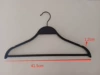 Black hook with sill and anti-slip teeth clothes hanger 41.5CM 41.5*1.2CM
