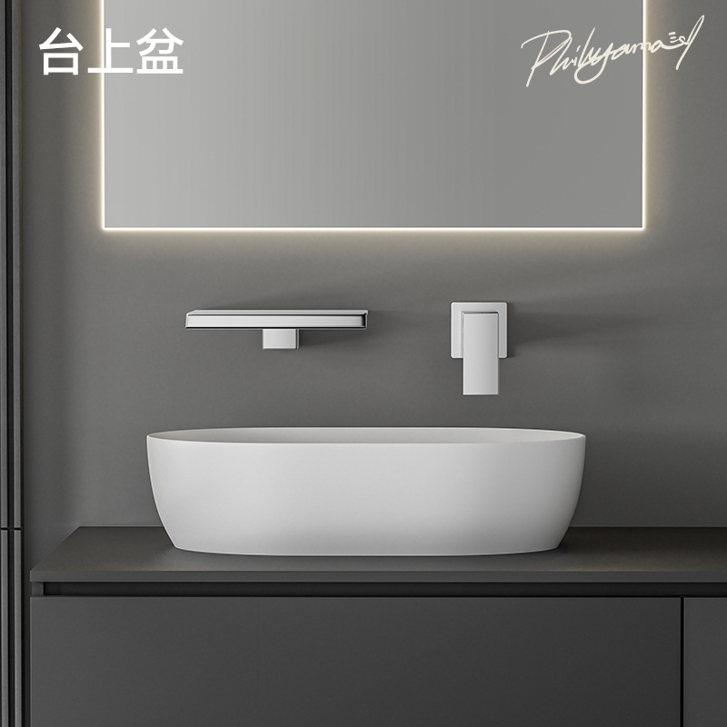 Life Song Baño Lavabo Grifo de agua fría y caliente Baño Lavabo sobre encimera Grifo oculto al por mayor