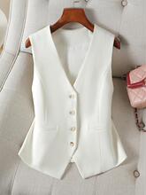 Y 86167 Linen V-neck Vest Set ���� V �I�R���׿羳��
