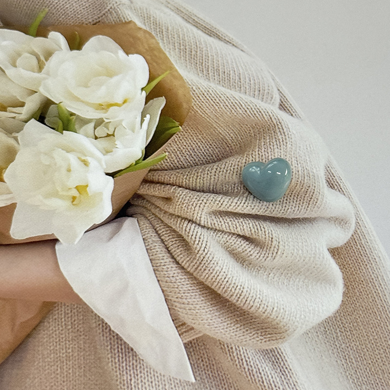 JULI naranja amor piedra lindo pequeño botón ropa infantil camisa cuello de manguito botón vestido de punto cardigan botón