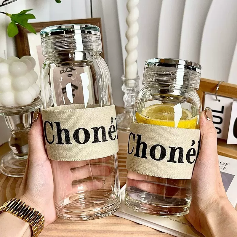 茶水杯高硼硅玻璃杯大容量便携茶水分离水杯防爆玻璃水杯泡茶水杯