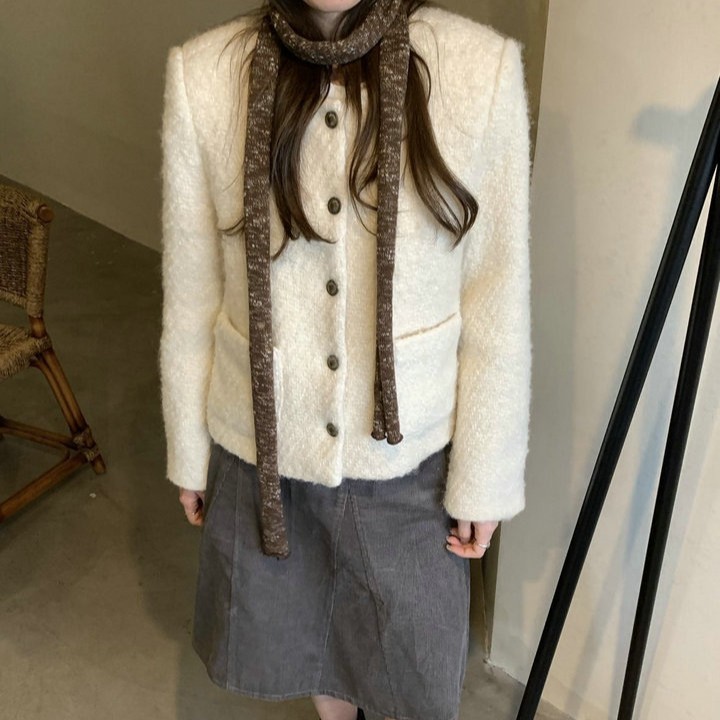 长条针织小围巾女韩版百搭彩色雪花扎染装饰飘带氛围感时尚领巾|undefined