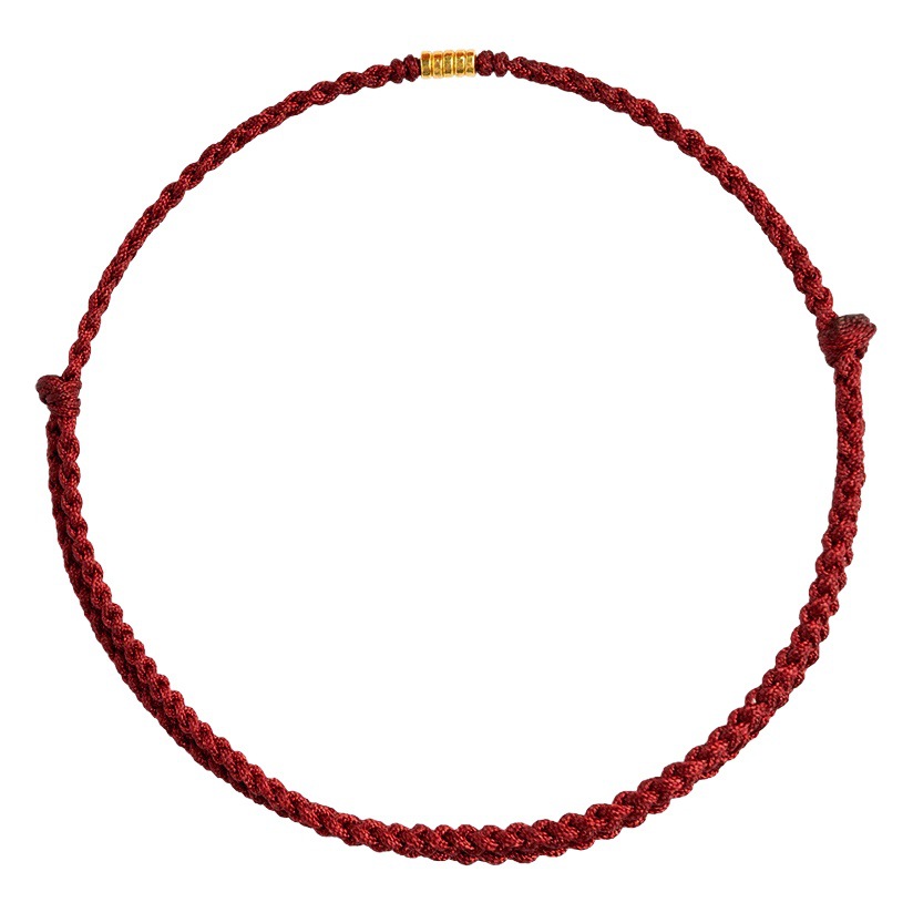 Small Round Beads Hand-Woven Rope, Good Luck in the Year of the Horse, Red Rope, Lucky Bracelet for Girls, Chinese Style Birthday Gift, Good Luck Charm