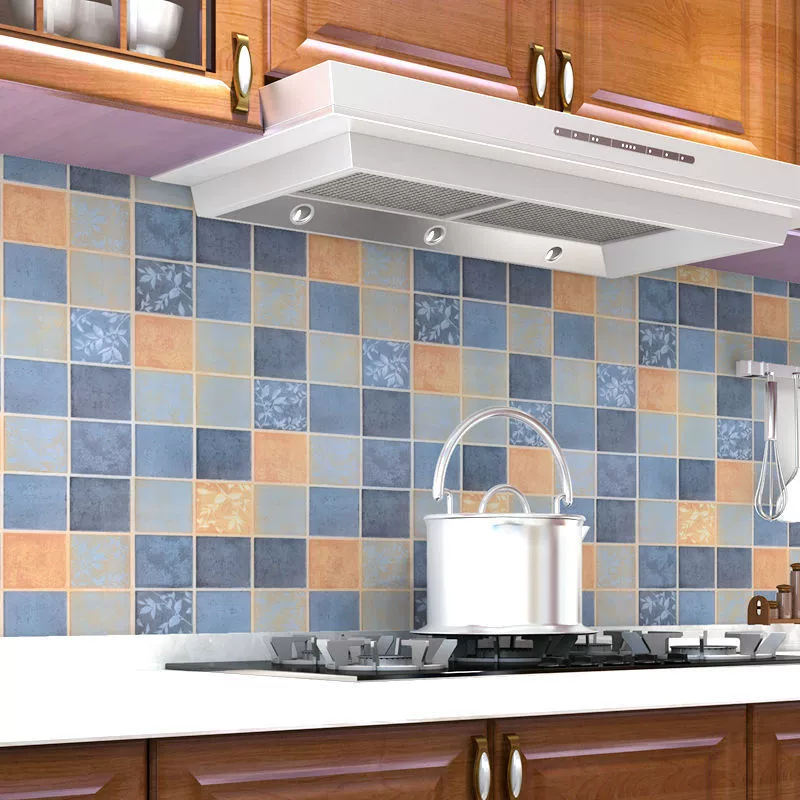 Кухня Маслостойкая наклейка Плита Туалет Ванная комната Водонепроницаемый влагостойкий коврик Плитка Восстановленные настенные наклейки Самоклеящиеся обои