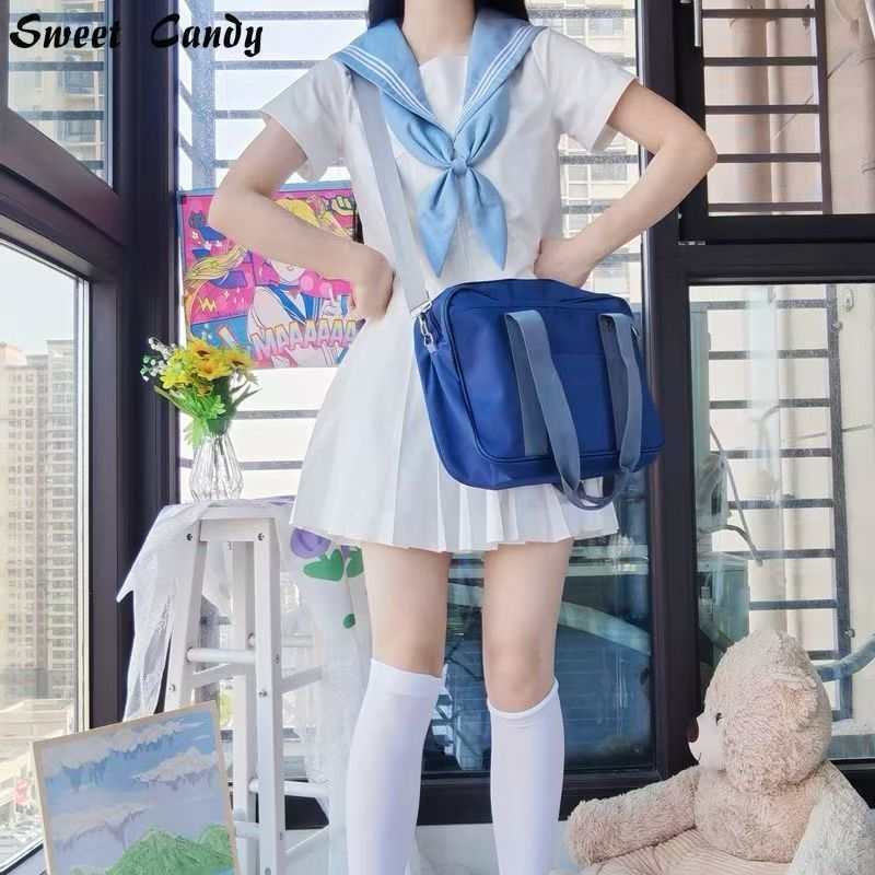 En stock JK uniforme bolsa 3way estudiante secundario bolso anime periférico hombro bolsa cos japonés uniforme bolsa