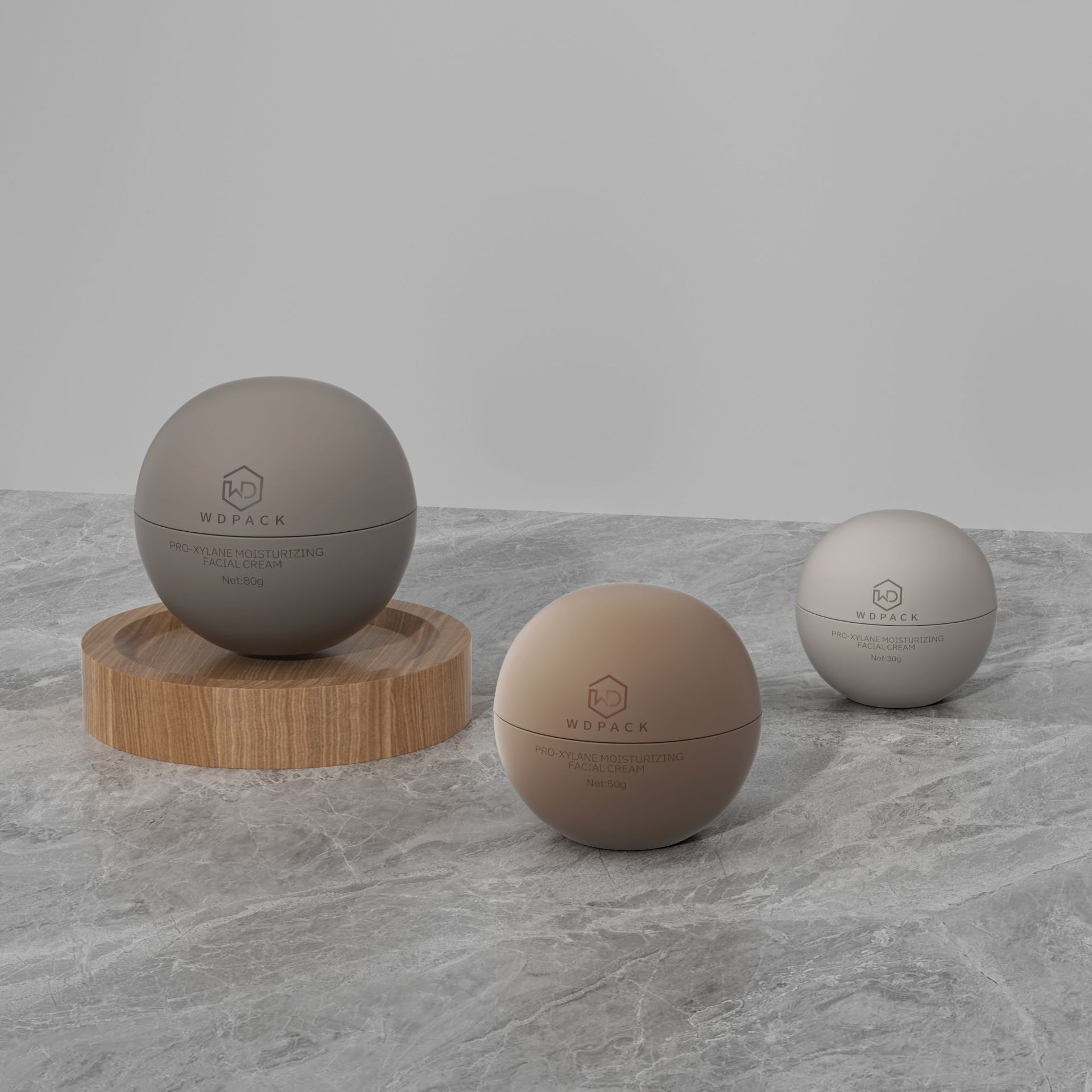 工厂直销洗护罐子可制定现代pp光面护肤空罐30g乳液罐50g膏霜空罐