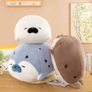 Мягкая игрушка морское животное подушка для сна тюлень