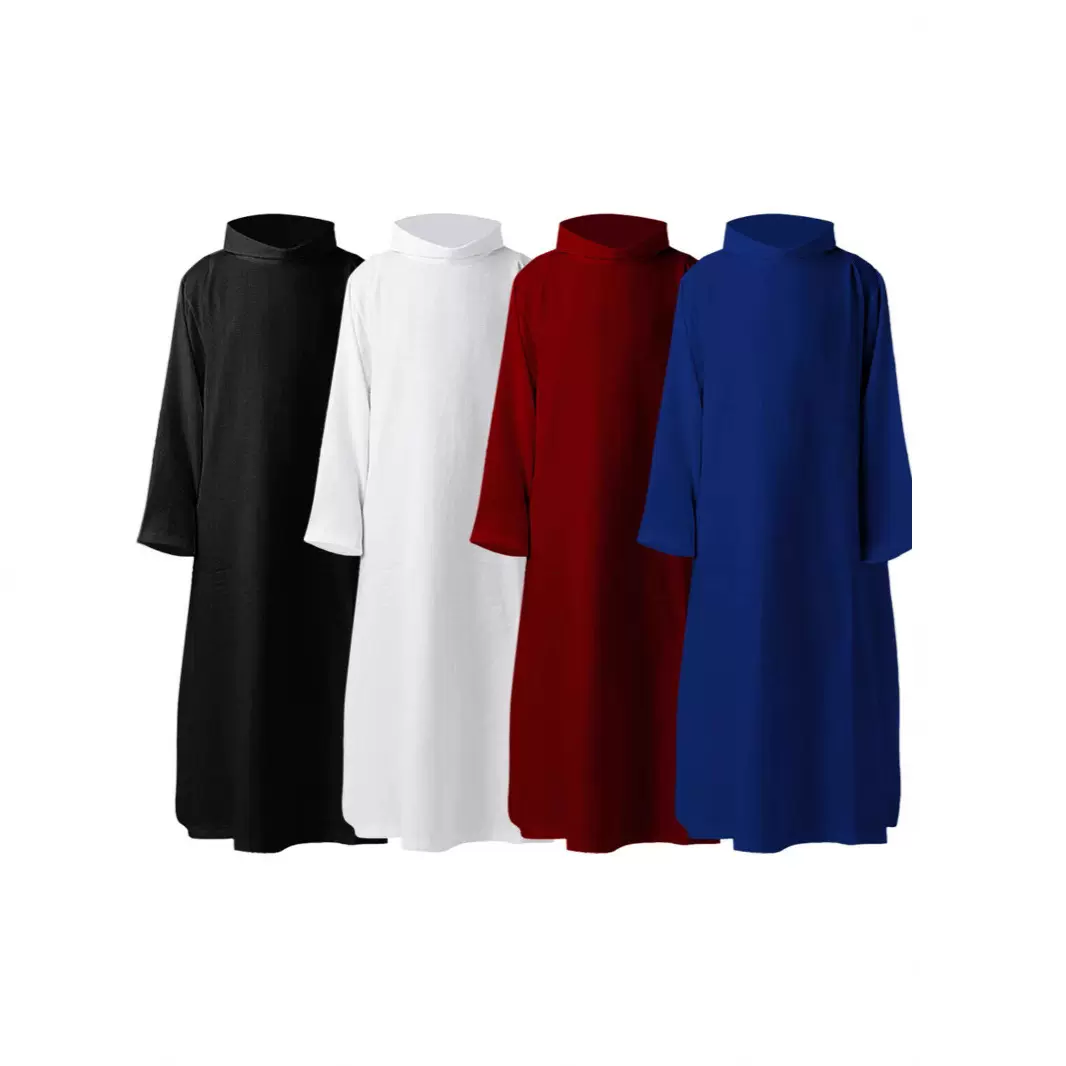 厂家现货批发原创牧师服神父教堂cosplay 教会大合唱万圣节演出服