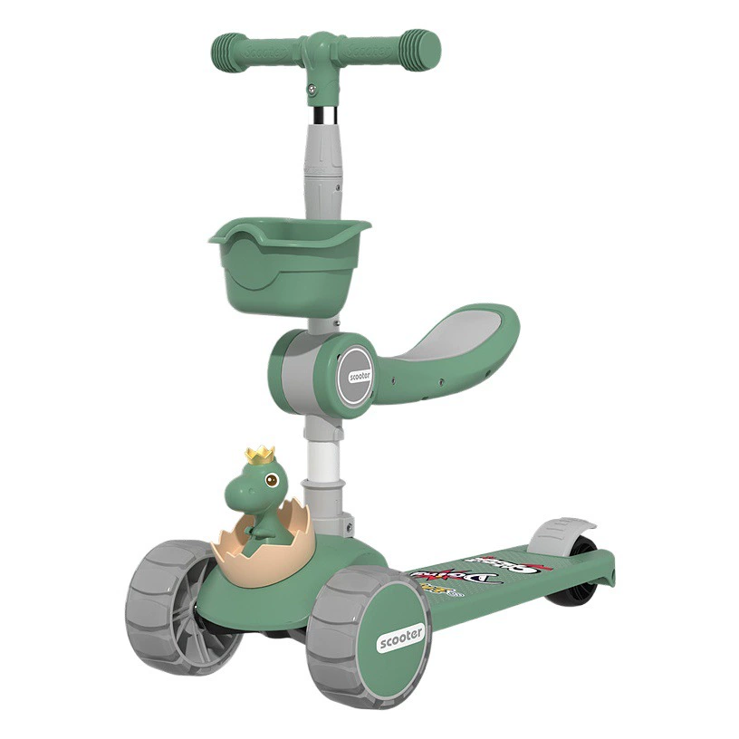 Детский самокат три-в-одном складной детский самокат для мальчиков и девочек 1-3-7 лет Yo трехколесная игрушечная машинка
