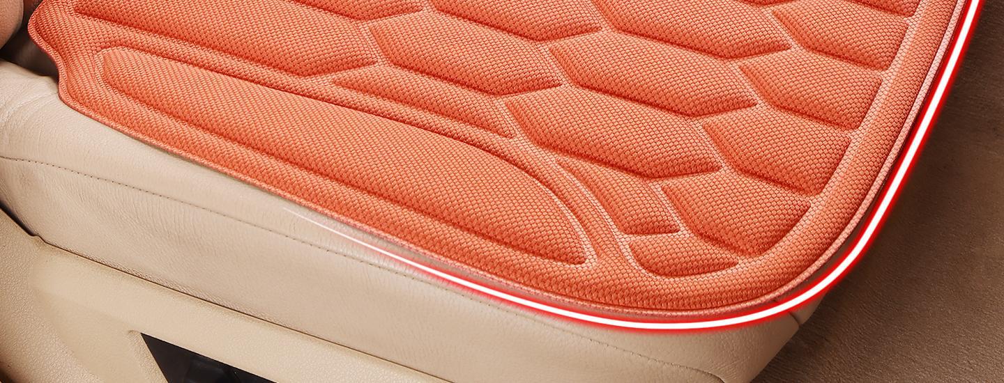 3D One-Piece Molded Car Seat Cushion, No Installation Required, Non-Slip Latex Cotton Cushion, Breathable Single-Piece Car Seat Cushion for Office Chair