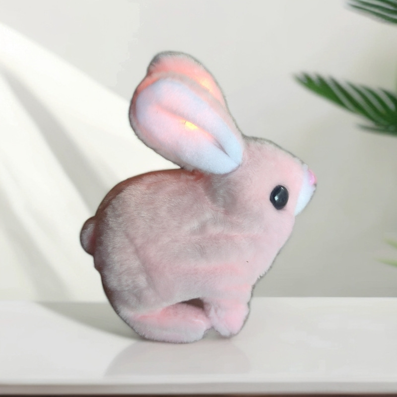 Conejo de pelo corto - rosa - lámpara de banda de orejas
