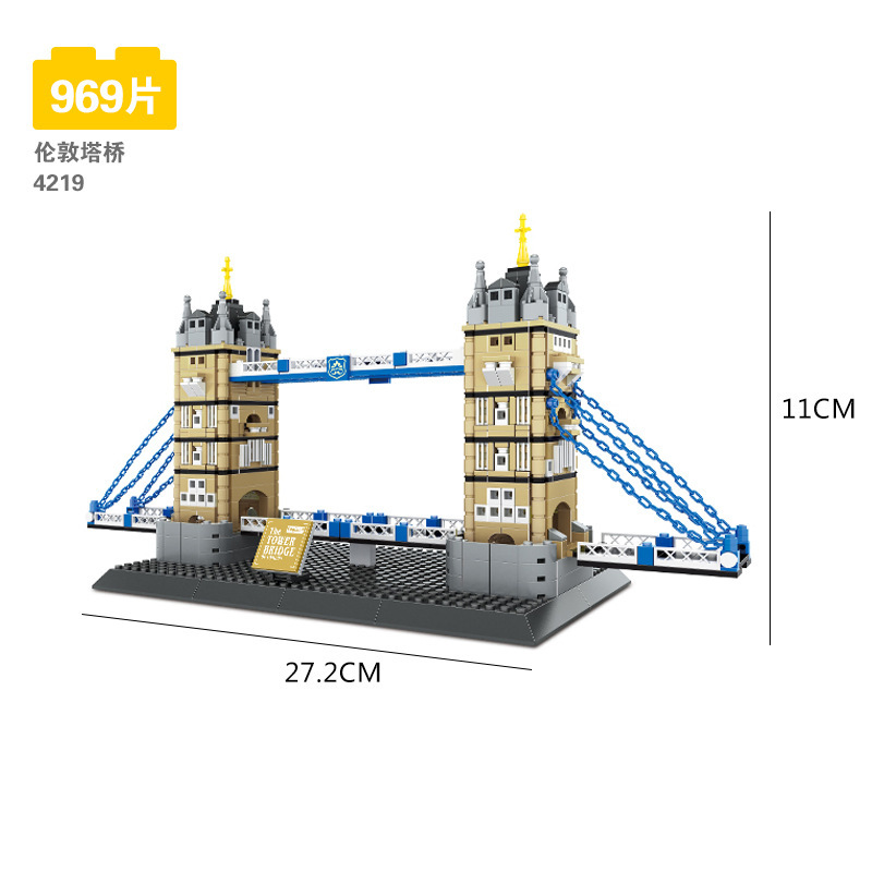 Wange World Architecture series compatible con Lego pequeñas partículas Tiananmen modelo de construcción rompecabezas ensamblar bloques Juguetes