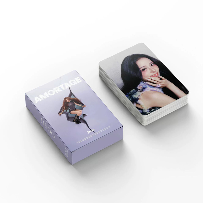 In Stock 55 Jisoo Laser Photo Cards Solo Amortage Photo Cards Lomo Card Jisoo