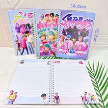 跨境新款40张KPOP猎魔女团加沙男团A5线圈本卡通动漫周边记事本