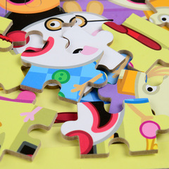 Peppa Pig Wooden Puzzle Kindergarten Children Ultraman 9 Pieces 16 Pieces 20 Pieces 60 Pieces Early Education Frame Wholesale