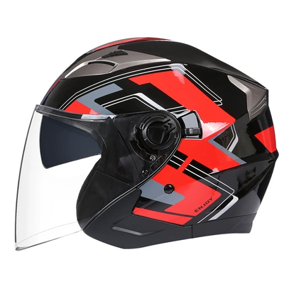Motosiklet kaskı (dəbilqə) — Wholesale Bailide Helmets Are Exclusively - red-happy-event-m57-58