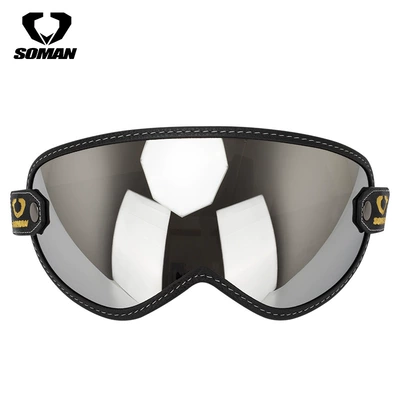 Dəbilqə (Kaska) aksesuarları Helmet Windproof Goggles Motorcycle - silver-plated
