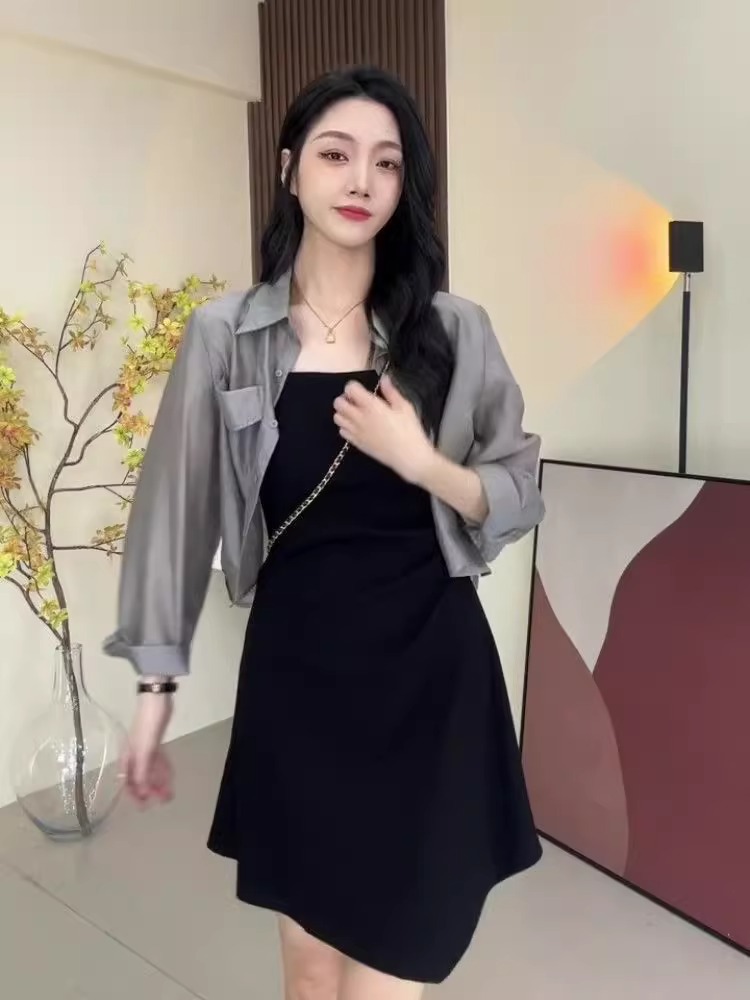 Áo sơ mi nữ chống nắng dáng suông chất liệu nhẹ thoáng khí — Màu trắng be chi tiết 17